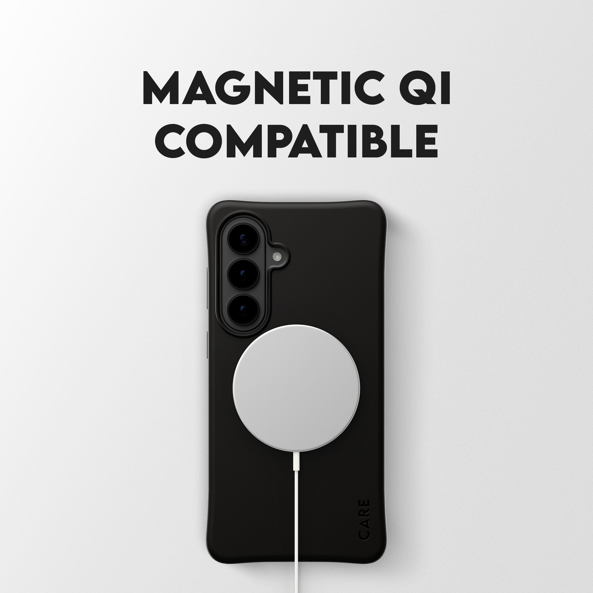 CARE™ by PanzerGlass® Samba Case Black w. Qi Samsung Galaxy S26